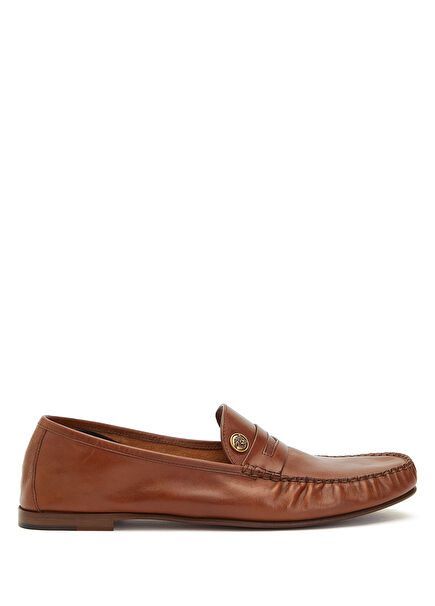 Brown Men's Leather Loafer