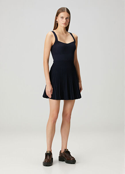 Magdaleine Navy Blue Mini Dress