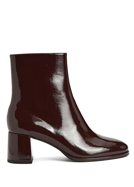 Bordo Kadın Parlak Bot