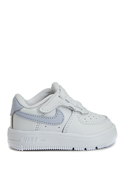 Force 1 White Kids Leather Sneaker