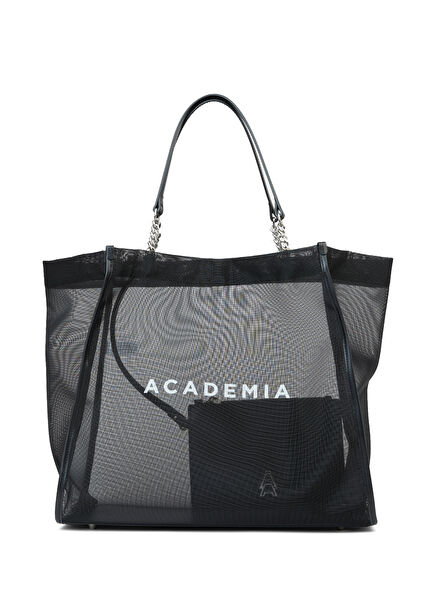 Large Black Women's Mesh Bag