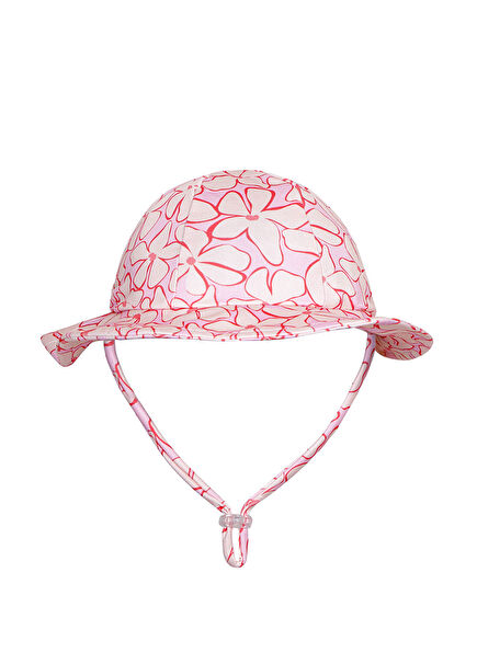 Lilac Blossom Baby Girl Cap with UV Protection Visor Hat