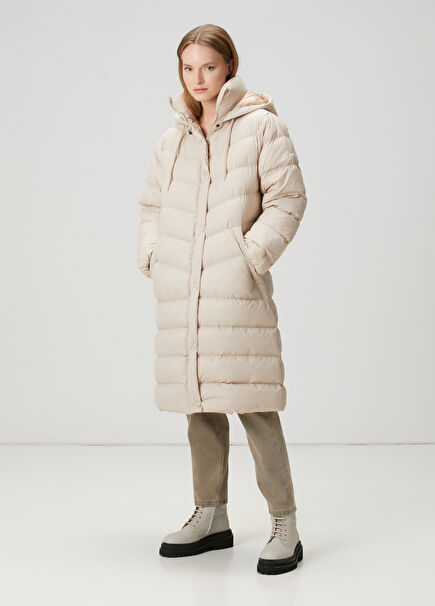 Mink Hooded Long Coat