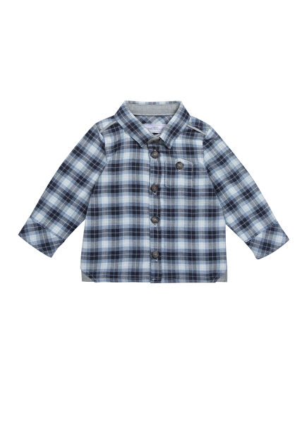 Checkered Long Sleeve Baby Boy Shirt