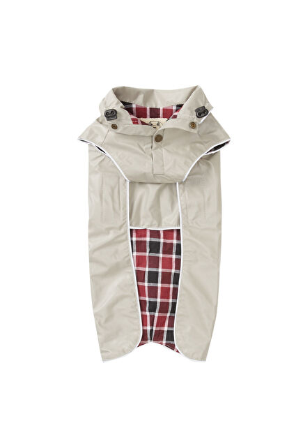 Su Geçirmez Bej Köpek Yağmurluk