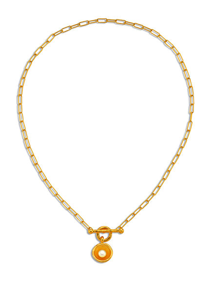 Venus Chained River Women's Gold Plated Necklace