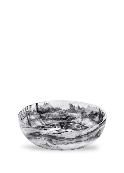 Black Round Medium Bowl