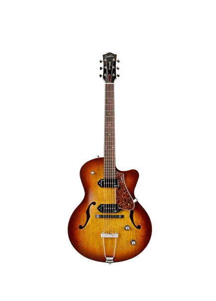 5th Avenue CW Kingpin II P90 Hollowbody Cognac Burst Electric Guitar