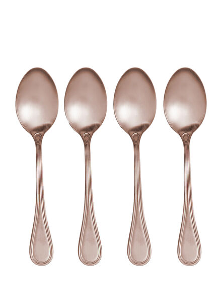 Dume Mat Çikolata Çelik 4'lü Yemek Kaşığı