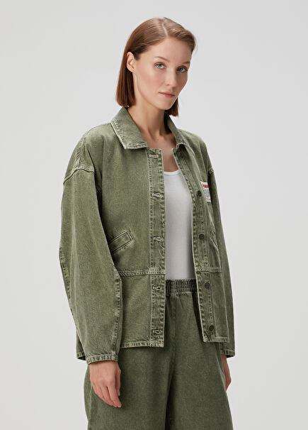 Khaki Denim Jacket