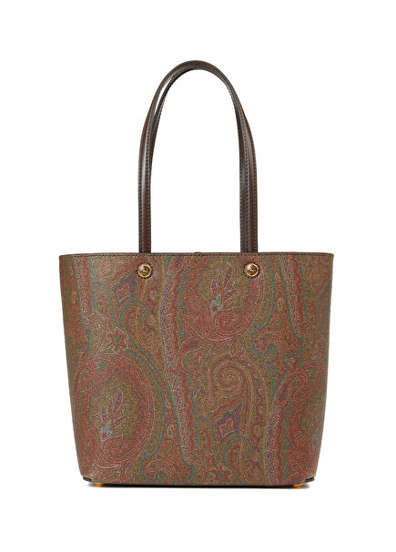 Brown Ethnic Patterned Women's Bag