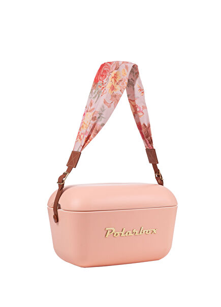 Prinkstyle Flower Classic Deri Kayışlı Coral Gold Edition Soğuk ve Sıcak Tutucu Thermo Çanta 20 lt