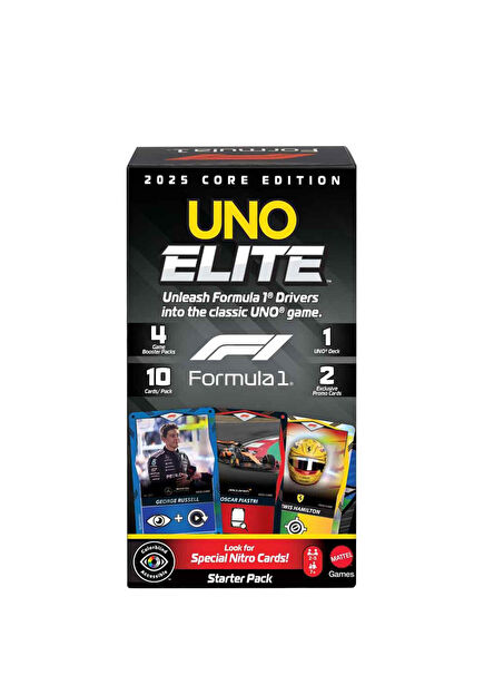 Uno Elite F1 Cards Starter Pack Card Game JLV42