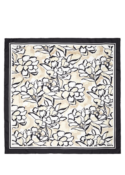 Patterned Silk Scarf
