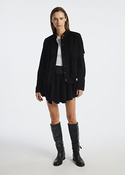 Noctis Black Suede Women's Jacket