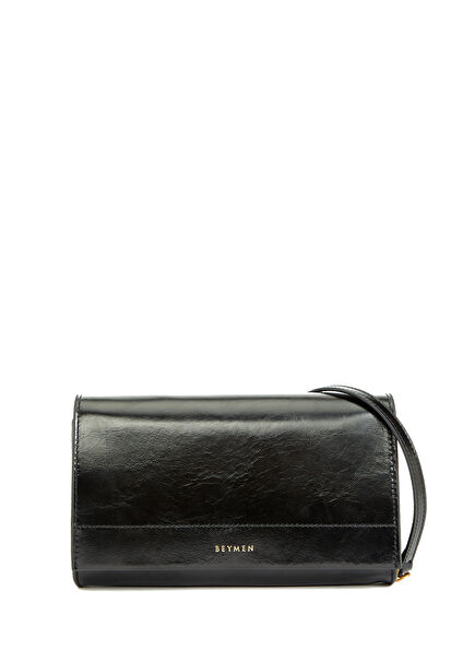 Rabat Siyah Kadın Deri Çanta