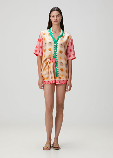 Cosmos Silk Shorts