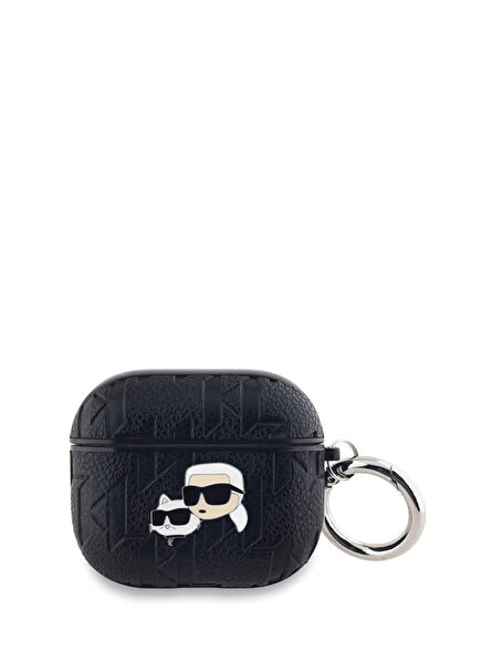 Monogram Siyah Apple Airpods 3. Nesil Uyumlu Kılıf