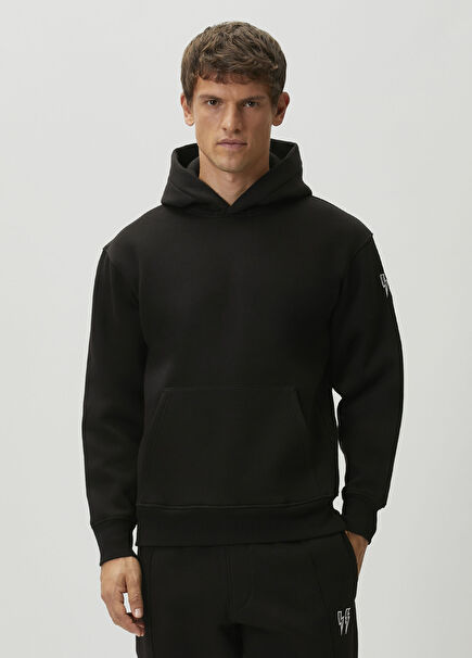 Black Hooded Sweatshirt