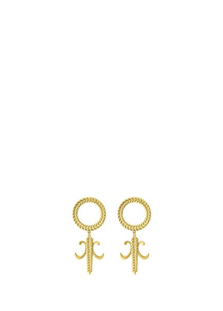 Grano Mix 24K Gold Micron Plated Women's Earrings on Bronze