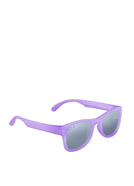Wayfarer Model Glittered Punky Mirrored Women's Sunglasses