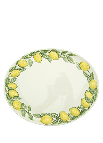 Limon Detaylı Porselen Tabak