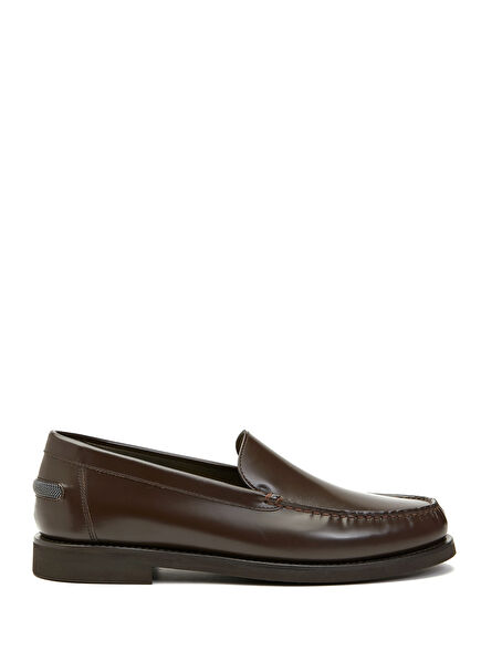 Dark Brown Women's Skin Loafer