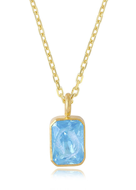 Duality 925 22K Gold Plated Women's Necklace on Sterling Silver