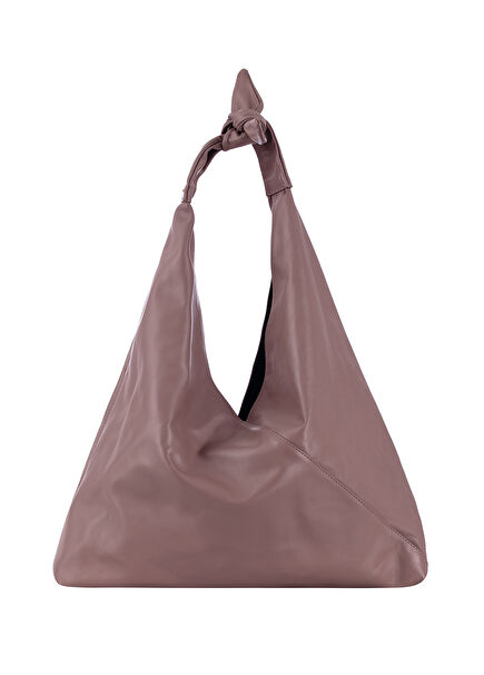 Ritz Lavender Leather Maxi Women's Shoulder Bag