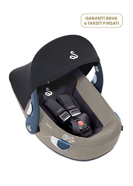 Albert Lite  Açık Kahve Adac'lı 0–13 kg Bebek Oto Güvenlik Koltuğu 