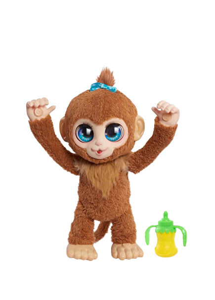 Sound and Interactive Baby Monkey Peanut Plush Toy FUR06000