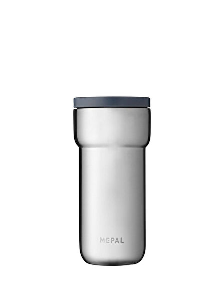 Insulated Mug Ellipse Silver Color Vacuum Flask Mug
