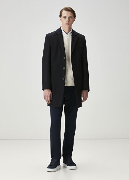 Slim Fit Lacivert Pantolon