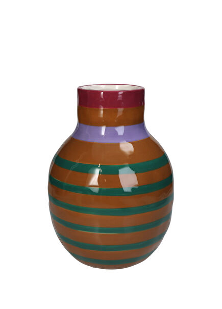 Multicolored Stripes Vase
