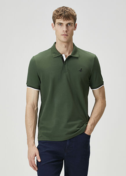 Green Black Polo T-Shirt