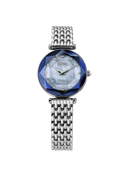 Crystal Radiance Silver Steel Ladies' Watch