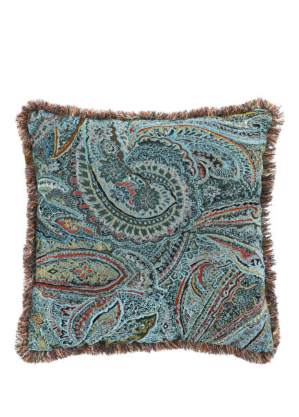 Lazure Turquoise Woven Throw Pillow 50 x 50 cm