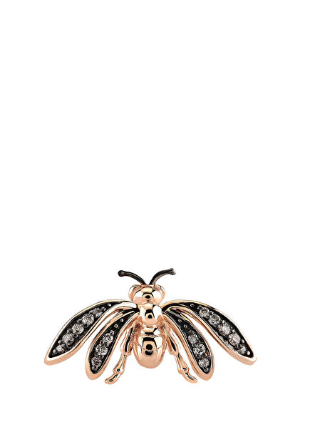 Wasp Pırlantalı Kadın Altın Tekli Küpe