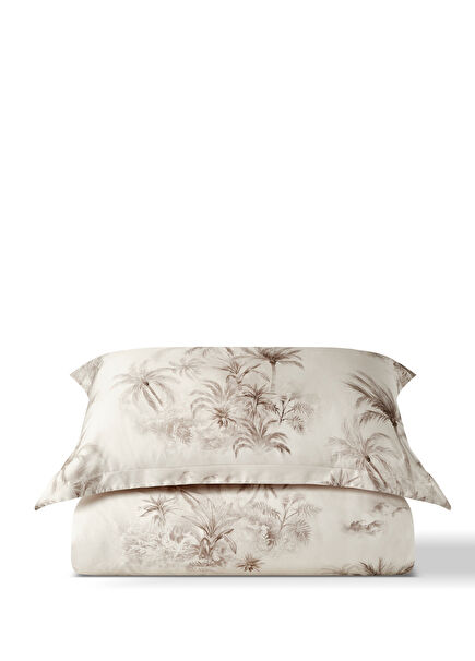 Koena Palm Vizon Pamuk Saten Çift Kişilik Nevresim Takımı 200 x 220 cm