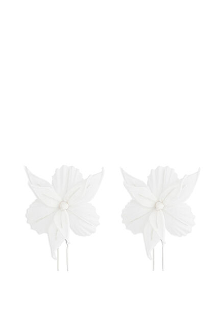 Linde Beyaz İpek 2'li Kadın Duvak Aksesuarı 