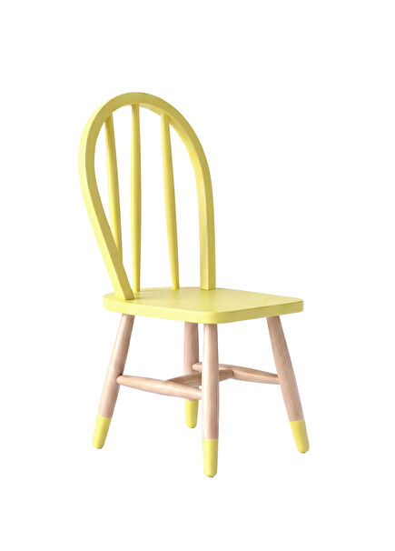 Yellow Wooden Kids Chair