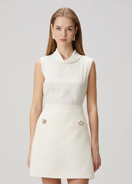 Off-White Silk Blouse