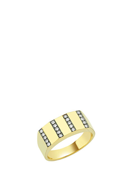 Geometric Women's Gold Ring