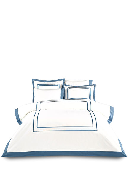 Firenze Beyaz Çift Kişilik Nevresim Takımı 