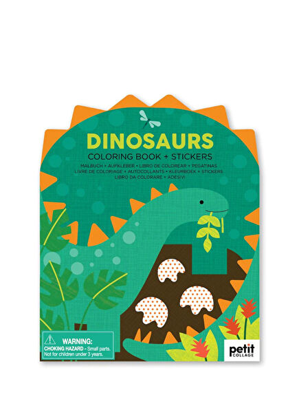 Dinosaurs Sticker Coloring Book
