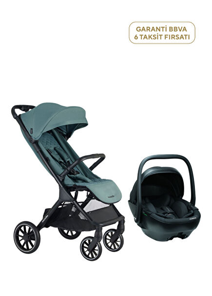 Jackey XL Forest Green Baby Stroller Guardix Anthracite Mother's Lap Travel System Baby Stroller