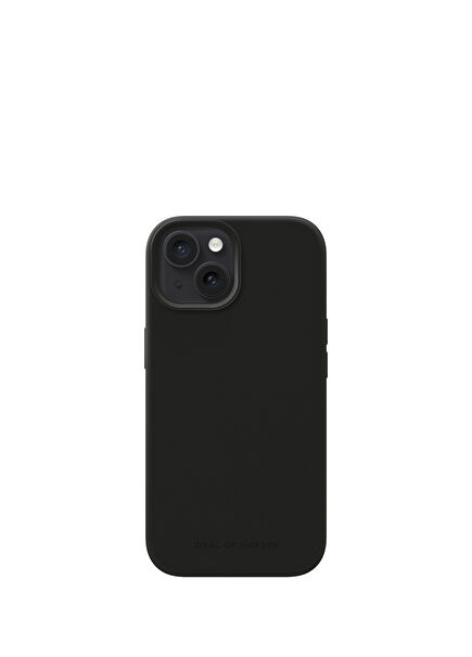 iPhone 15 Uyumlu Siyah Silikon Kılıf 