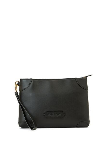 Black Men's Leather Hand Portfolio