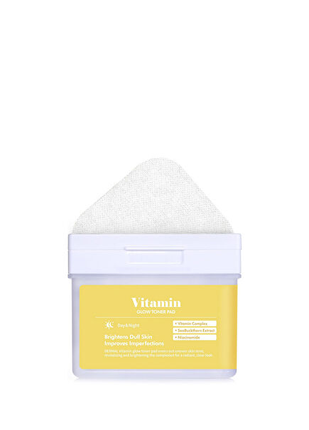 Vitamin Glow Toner Pad 120 Pieces Skin Brightening and Vitamin Complex Tonic Pad 180 ml