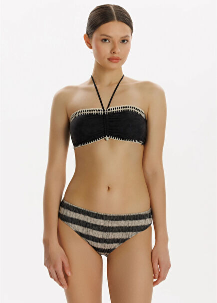 Diana Desenli Boyundan Bağlamalı Kadın Bikini Takımı